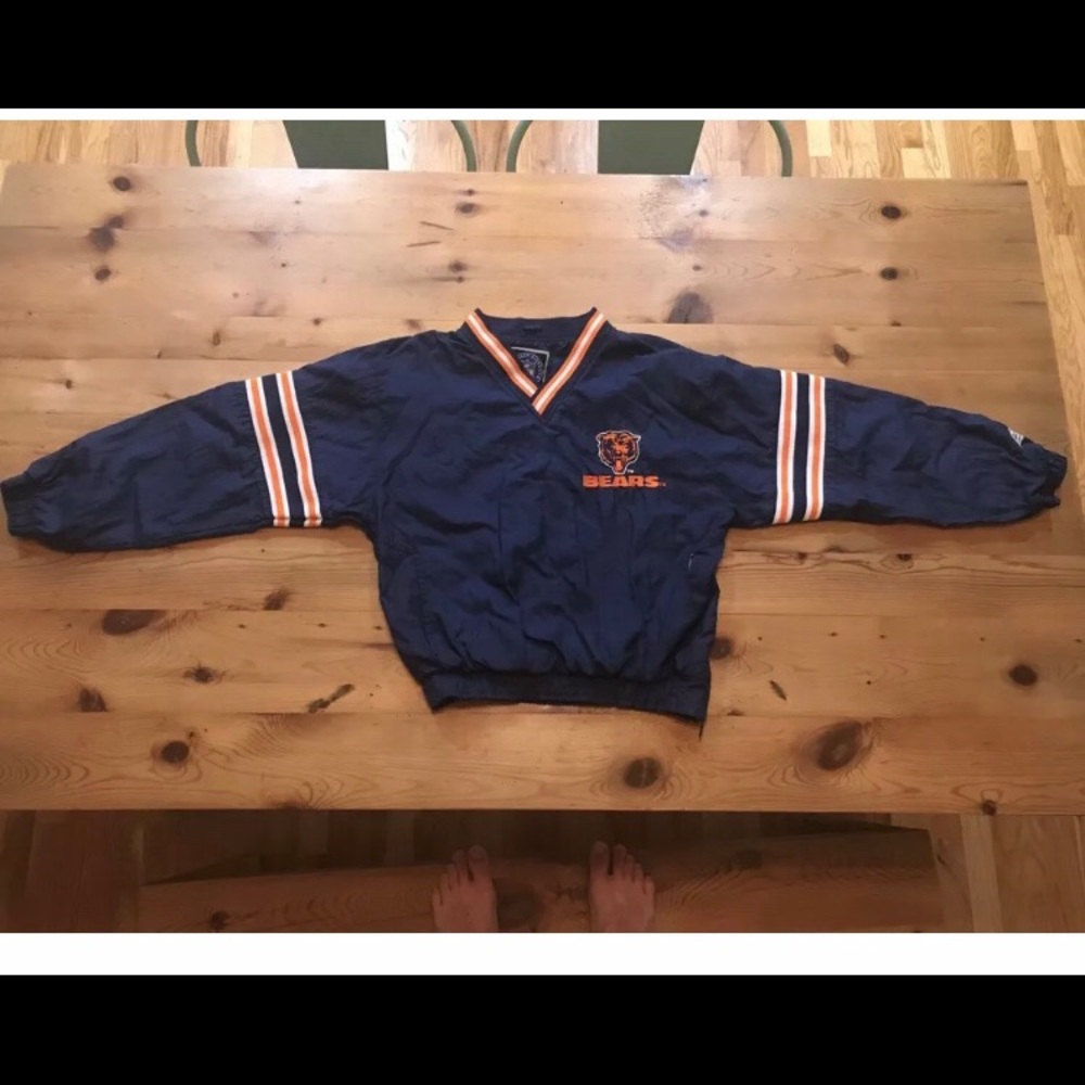 VINTAGE CHICAGO BEARS  NFL  PULLOVER JACKET
